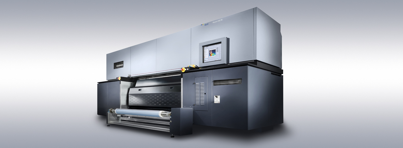 Large Format Printing Soft Signage Fabrics - Durst Rhotex 180 TR - Industrial multi-function printing system for textile production