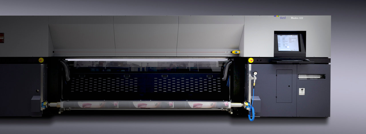 Large Format Printing Soft Signage Fabrics - Durst Rhotex 322 - The inkjet printer for the industrial soft signage field